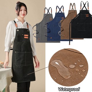Tạp dề vải denim cho thợ cắt tóc làm việc trong quán cà phê Tạp dề nấu ăn trong bếp