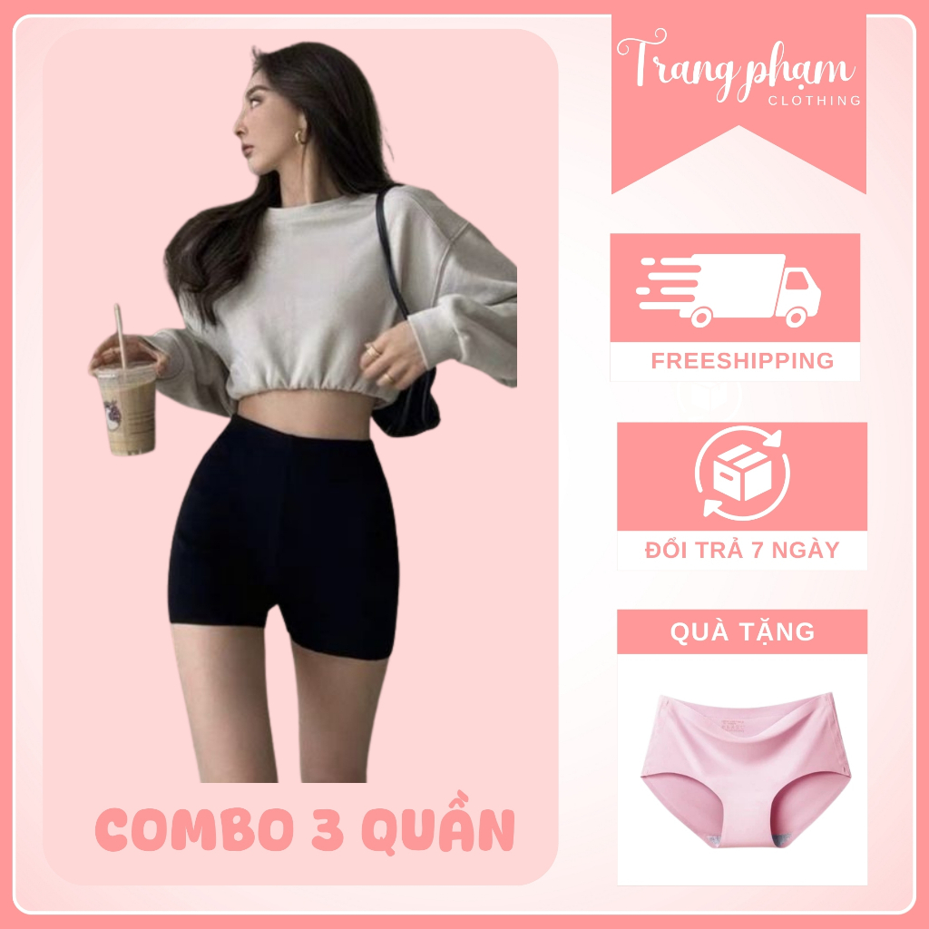 Quần Leging Đùi Có Túi Biker Short Nữ Dáng Ngắn Nâng Mông ( Combo 3 chiếc )