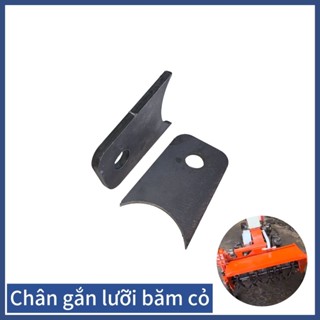 10 Chân gắn lưỡi băm cỏ – Phụ kiện trục máy băm, thép dày, lỗ bắt chắc chắn