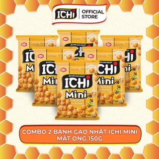  Combo 6 gói 150g Bánh gạo Nhật ICHI Mini mật ong 