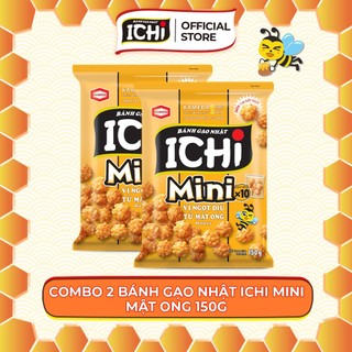  COMBO 2 gói bánh gạo Nhật ICHI Mini 150g vị mật ong 