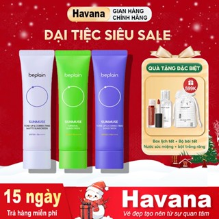 Kem Chống Nắng BEPLAIN SUNMUSE Nâng Tone Vật Lý Lai Hoá Học, Hiệu chỉnh da SPF 50+ PA++++ 50ml