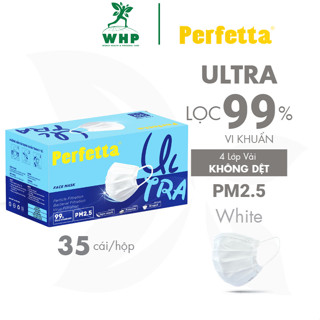  Hộp 35 Cái Khẩu Trang Y Tế Perfetta Ultra 4 Lớp Mềm Mại Giảm Bụi PM2.5 