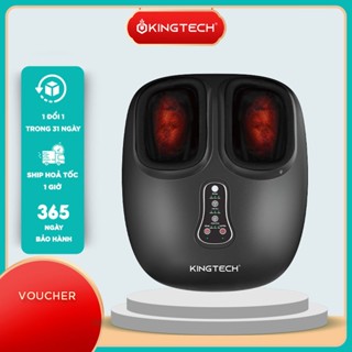 Máy Massage Chân KINGTECH G8 - Chức Năng Nhiệt, Rung, Day Ấn, Túi Khí  – Giảm Đau Gót Chân, Gan Bàn Chân - Quà Tặng