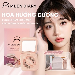 MLEN DIARY Mi Giả Nam Châm  Lông Mi Giả Từ Tính An Toàn Có Thể Tái Sử Dụng, Dễ Gắng Nhẹ Nhàng Tự Nhiên