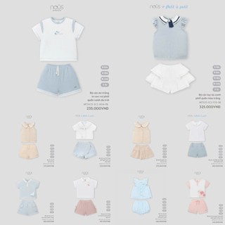 Nous New Bộ Quần Áo Cộc Tay Nous Premium Mềm Mịn Cho Bé Trai Và Bé Gái Cao Cấp Chính Hãng Nhiều Mẫu Có Hộp Từ 6M+
