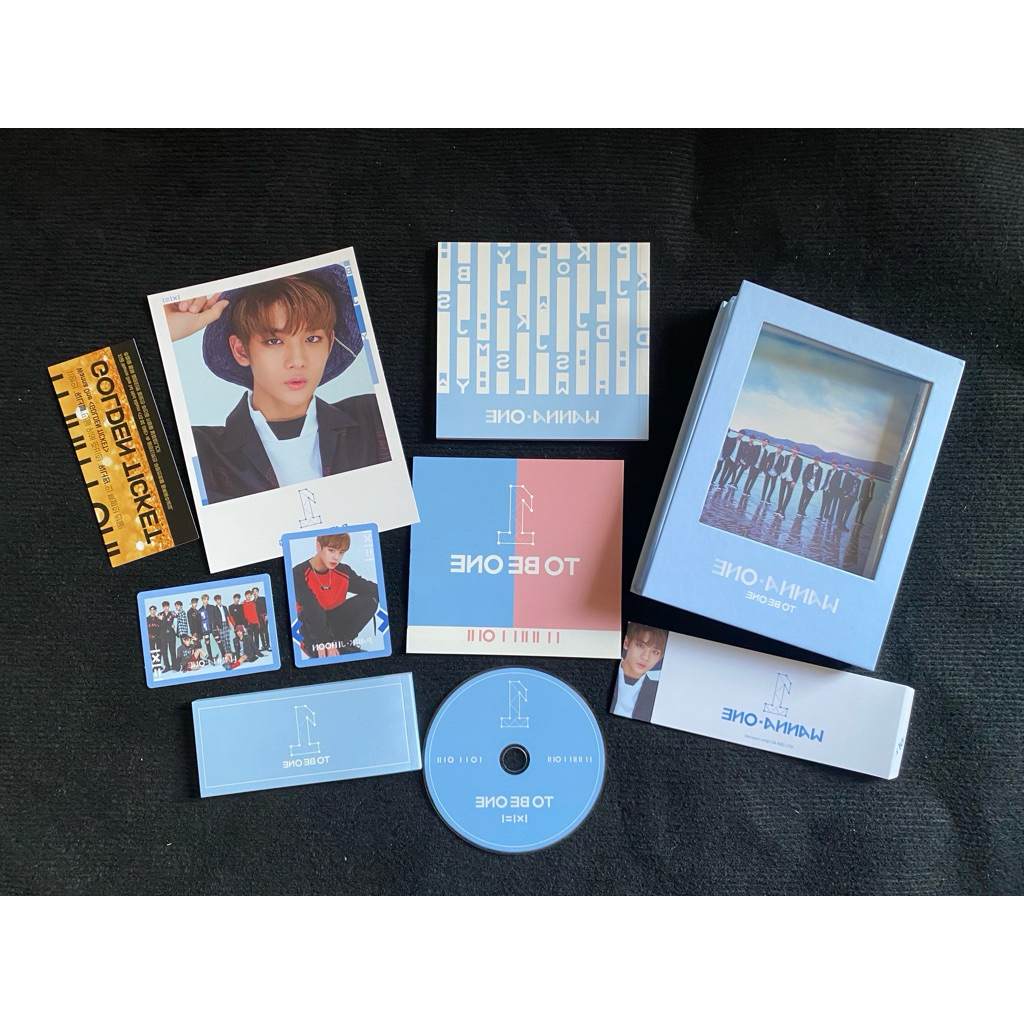 Wanna One Album To Be One đã khui seal, gồm cd, photobook photocard jihoon đầy đủ như hình.
