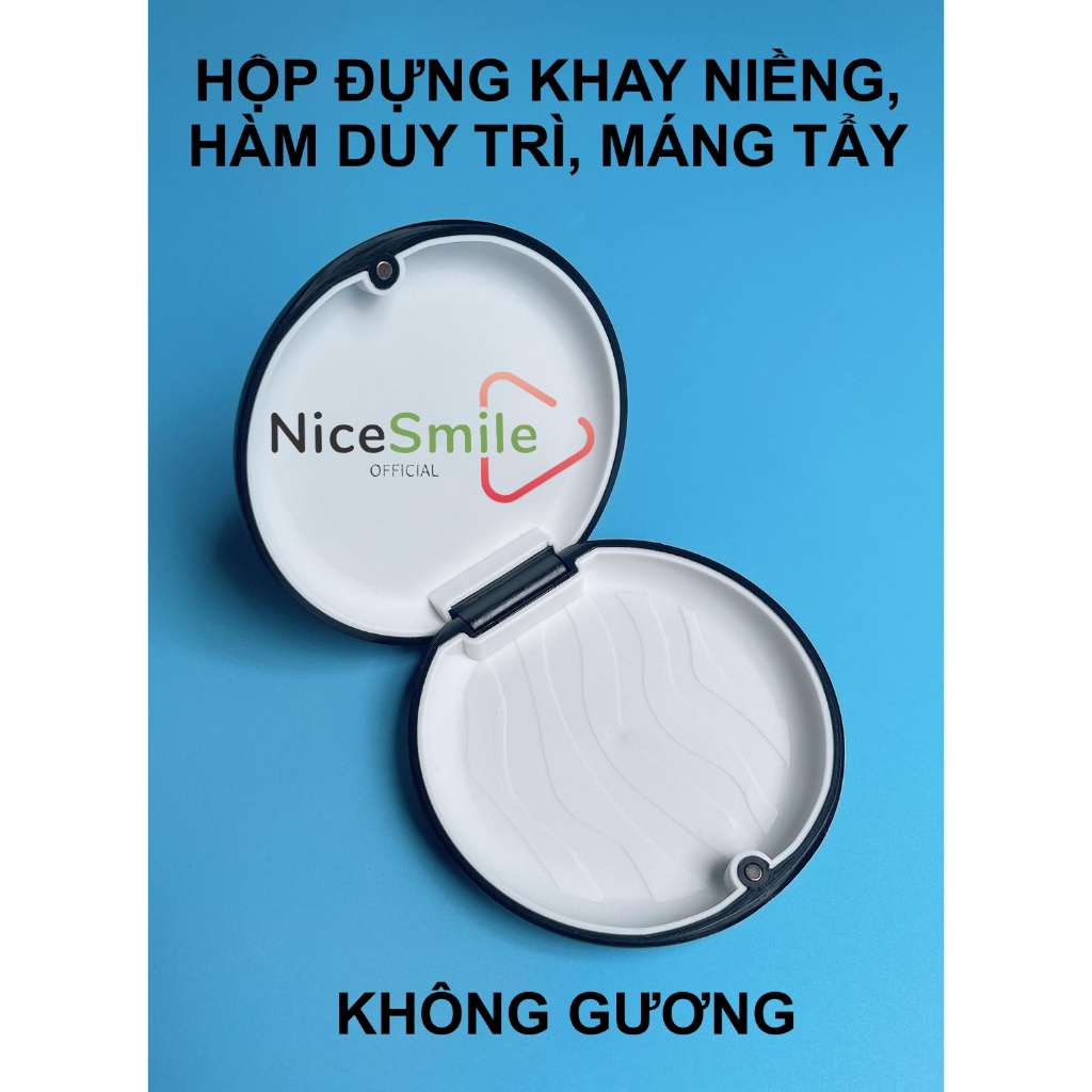 KHÔNG GƯƠNG - Hộp Đựng Khay Niềng Răng Trong Suốt Invisalign, Zenyum, Leetray,... Hộp đựng máng tẩy,