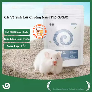  Cát Vệ Sinh Natri Khoáng Thô GJGJO cho Hamster,Bọ Ú,Chinchilla,Rat,Thú Nhỏ,khử mùi,hấp thụ vón cục nhanh,an toàn hô hấp 