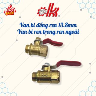  Van bi đồng - Van bi ren trong ren ngoài - Van Khóa Nước Tay Gạt Mini Khí Nén Hơi Nóng 
