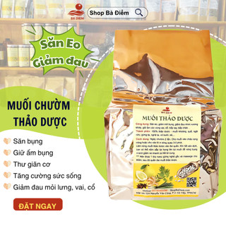 Túi chườm muối thảo dược, túi muối chườm nóng, muối chườm bụng, lưng, cổ vai gáy