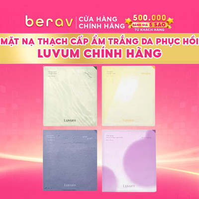 Mặt Nạ Thạch Luvum Giúp Làm Dịu Da, Dưỡng Sáng, Giảm Mụn Gel Mask 33g