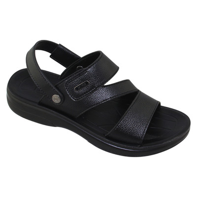 Sandal đế bằng nam Bita's SUM.131 (Đen + Nâu + Vàng bò)