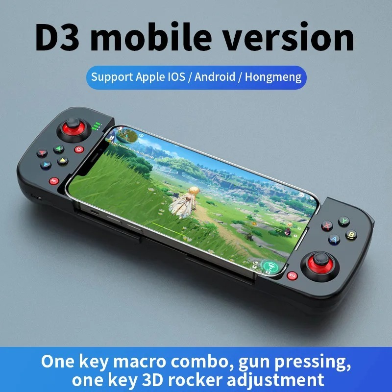 Gamepad Tay Game Không dây Bluetooth D3 đa nền tảng cho máy tính  điện thoại Android / iOS