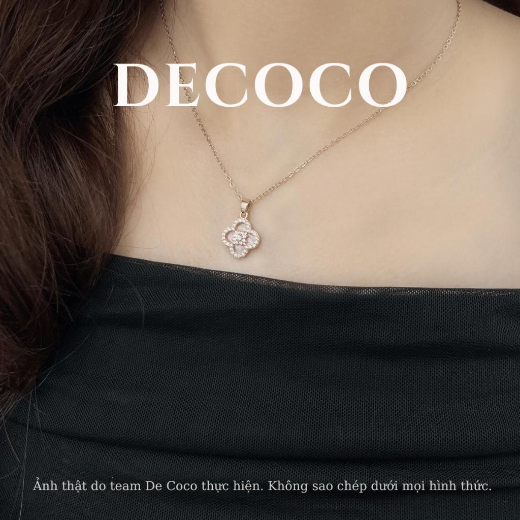 [DEAL 99K] Vòng cổ charm hoa đá xà cừ cỏ 4 lá SAKURA DECOCO ACC ( kèm Túi giấy + Hộp + Thiệp ) may mắn | BigBuy360 - bigbuy360.vn