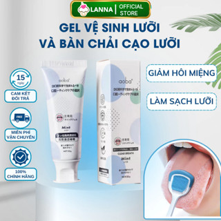Gel Vệ Sinh Lưỡi AOBA Nhật Bản – Hương Bạc Hà & Đào Mát Lạnh – Làm Sạch Khoang Miệng, Thơm Miệng