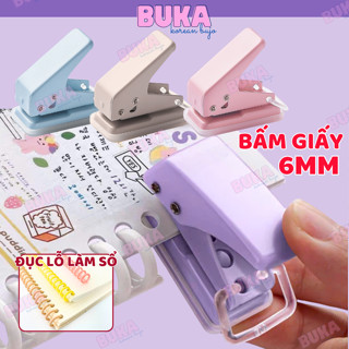 Bấm lỗ giấy Buka đục lỗ giấy đơn Mini KW-Trio KW phụ kiện sổ planner, bullet journal