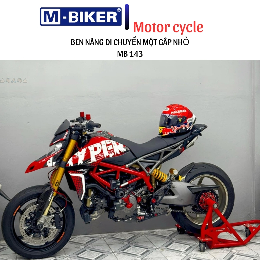 Ben nâng xe motor PKL di chuyển 1 gắp MB143 chuyên dụng cho Ducati,CB1000,MV Agusta, BMW,KawasakiH2