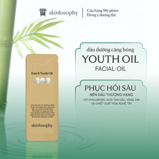[Dùng Thử] Dầu Dưỡng Enriched Youth Oil Skinlosophy Phục Hồi Và Cấp Ẩm Cho Làn Da - Sachet 0.5ml