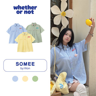 Áo sơ mi local brand Whether Or Not unisex nam nữ Somee
