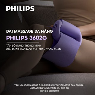 Đai Massage Đa Năng PHILIPS 3602G - Tần số rung thông minh, Giải pháp massage toàn thân