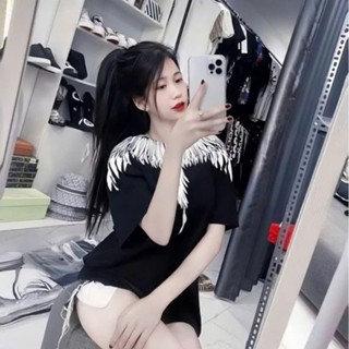 Áo Thun Cánh Đại Bàng Trắng Đen - Áo Burlon Chim Cánh Trắng Phông Nam Nữ 51