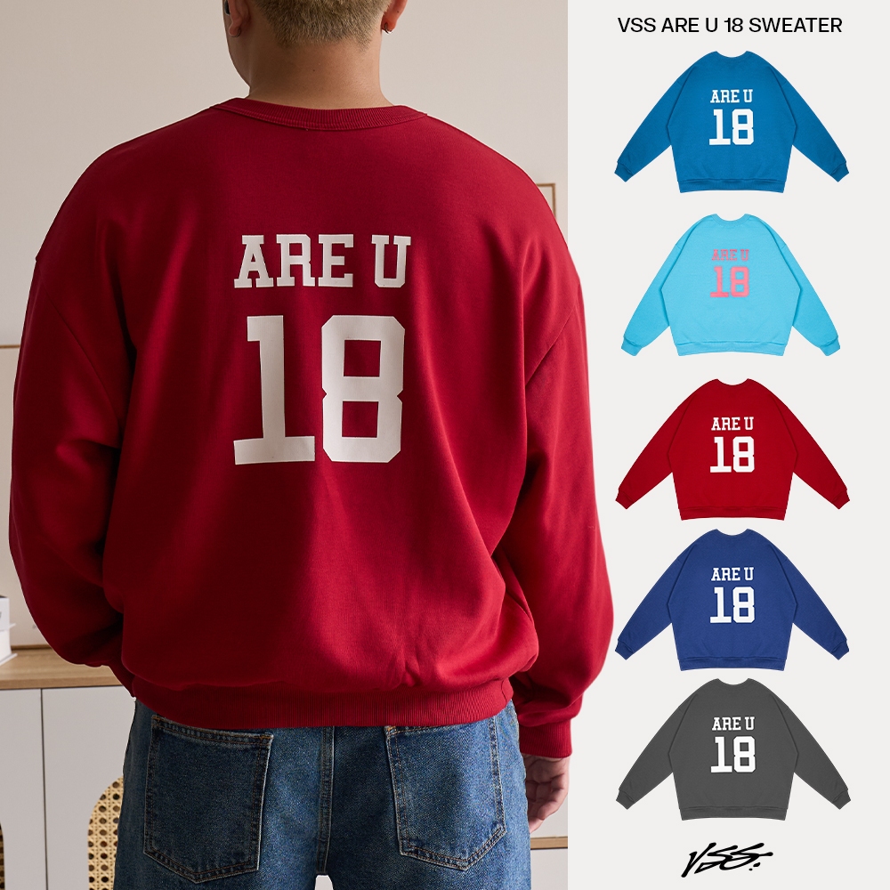 Áo Sweater VSS Local Brand Chính Hãng Nam Nữ Unisex Form Boxy Tay Dài Chất Nỉ Cao Cấp - VSW04