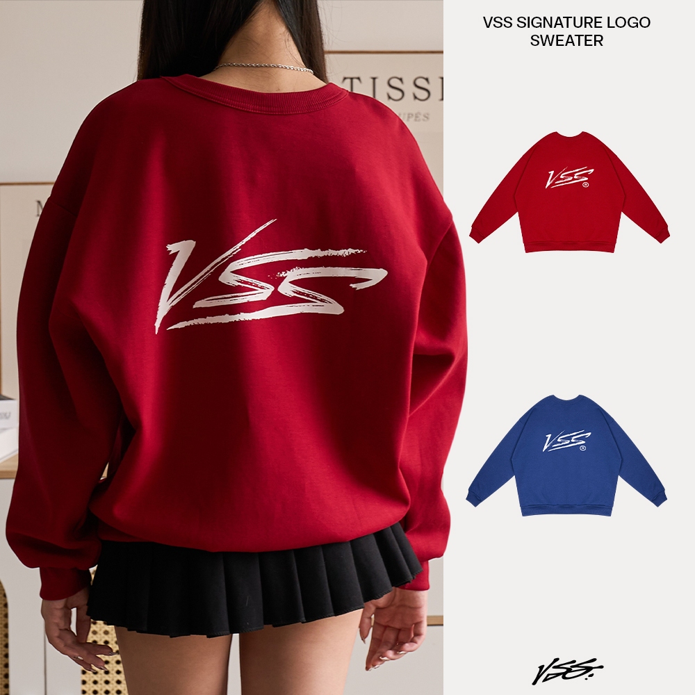 Áo Sweater VSS Local Brand Chính Hãng Unisex Form Boxy Basic Chất Nỉ 2 Da Dày Dặn Cao Cấp - VSW06
