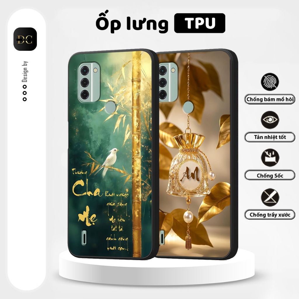 Ốp lưng Nokia C31 thư pháp, hoa sen mẫu mới nhất
