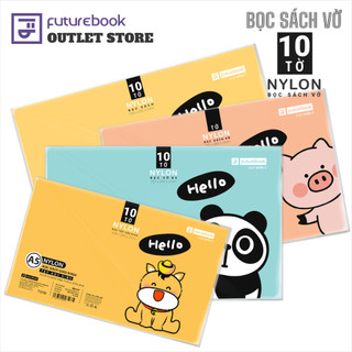  Bọc Sách Vở Decal OUTLET FUTUREBOOK 10 chiếc   túi bọc nhựa dày 0.7 mm 