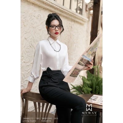 Áo Sơ Mi Nữ Công Sở MY WAY Basic Tay Bồng Nhẹ Nhàng Qúy Phái 2MAB0272