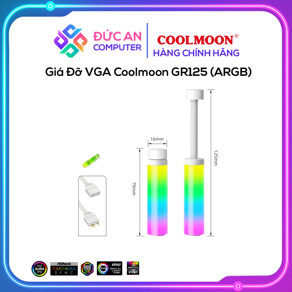 Giá Đỡ VGA Coolmoon GR125 - Led ARGB