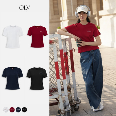 Áo thun OLV cotton đính hạt Special nhiều màu trẻ trung phù hợp mọi dịp
