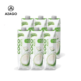  COMBO 04 06 Hộp Nước dừa đóng hộp Cocoxim Xiêm Xanh  Xiêm Sen dung tích 1000ml Hộp - AZAGO 