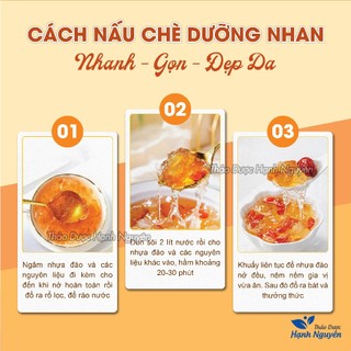 Nhựa đào Vân Nam 1kg, lệ đào nấu chè dưỡng nhan, thanh nhiệt, đẹp da, chống lão hóa