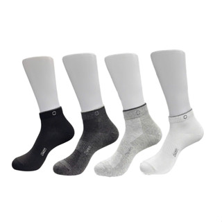 COMBO SIÊU RẺ - Set 5 đôi/ 10 đôi tất cổ trung phối viền cổ Owen 100% cotton khử mùi