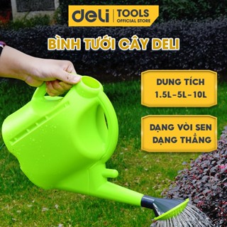  Bình tưới cây vòi dài hoa sen Deli Cao Cấp 1.5L 5L 10L - Đầu vòi có thể tháo tiện lợi 