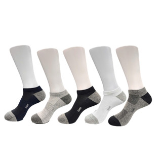  COMBO SIÊU RẺ - Set 5 đôi  10 đôi tất cổ ngắn phối gót Owen 100% cotton khử mùi 