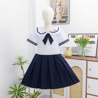 Đầm học sinh cấp 1 - Vải kate lụa - Danangsale