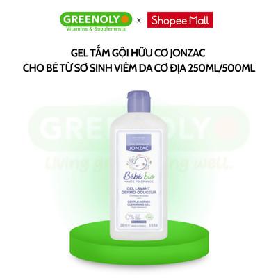 Gel Tắm Gội Hữu Cơ Jonzac Dành Cho Bé Từ Sơ Sinh Viêm Da Cơ Địa