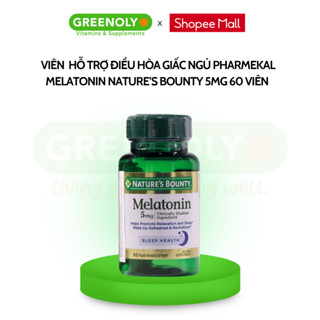 Viên Uống Hỗ Trợ Điều Hòa Giấc Ngủ Pharmekal Nature’s Bounty Melatonin 5Mg 60 Viên
