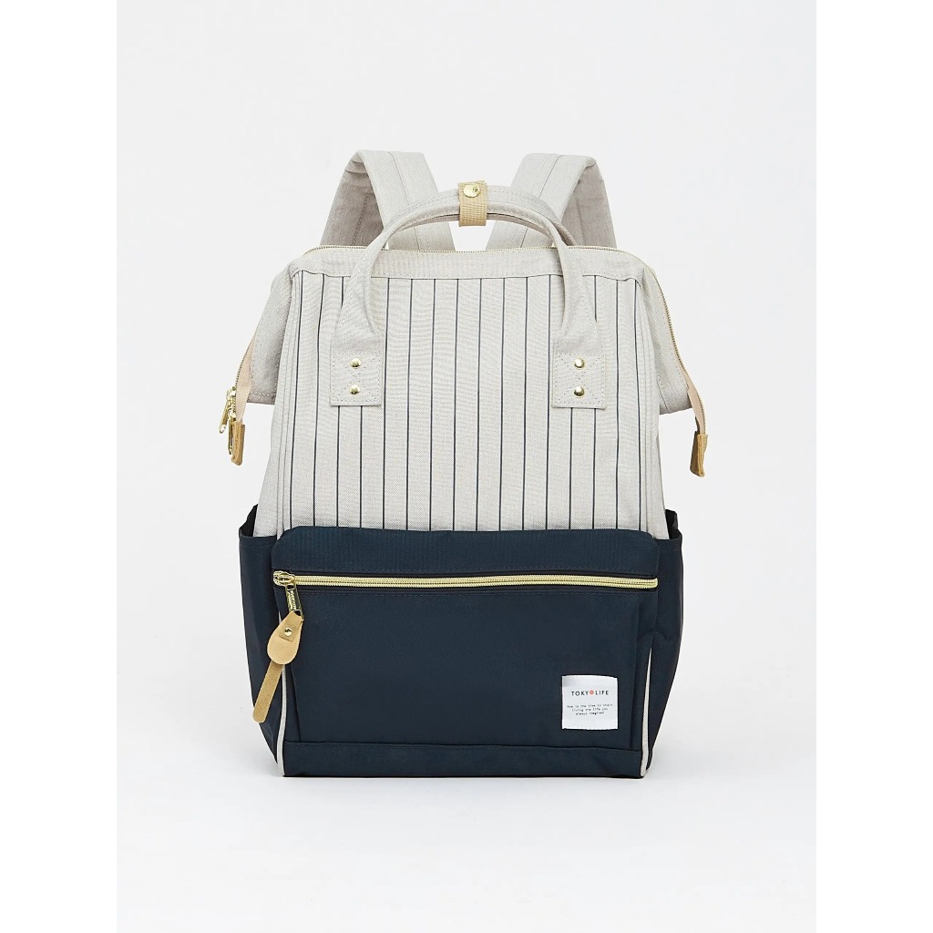 Balo chống trộm chống nước TOKYOLIFE thiết kế basic nhiều ngăn siêu nhẹ 40002059 (40x28x17cm)