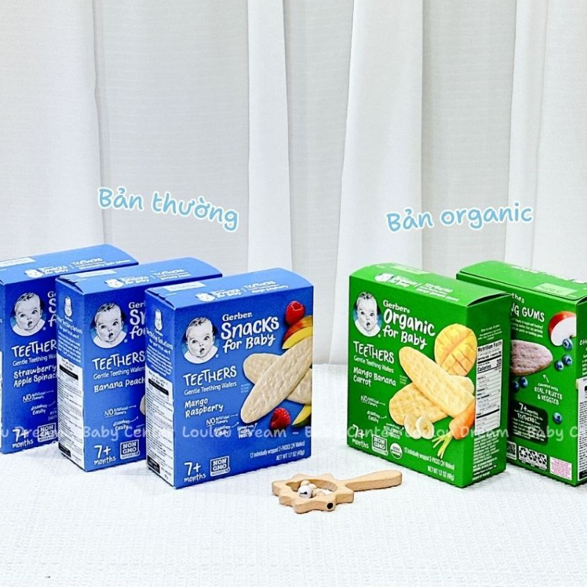 Bánh ăn dặm Gerber Teether cho bé ăn dặm