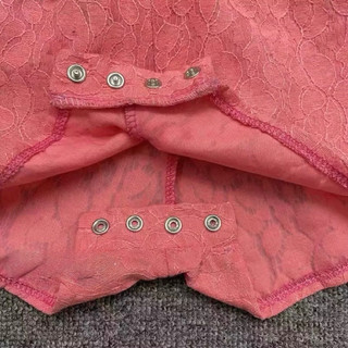 [THANH LÝ]- Yếm ren hồng size 0/3m-24m