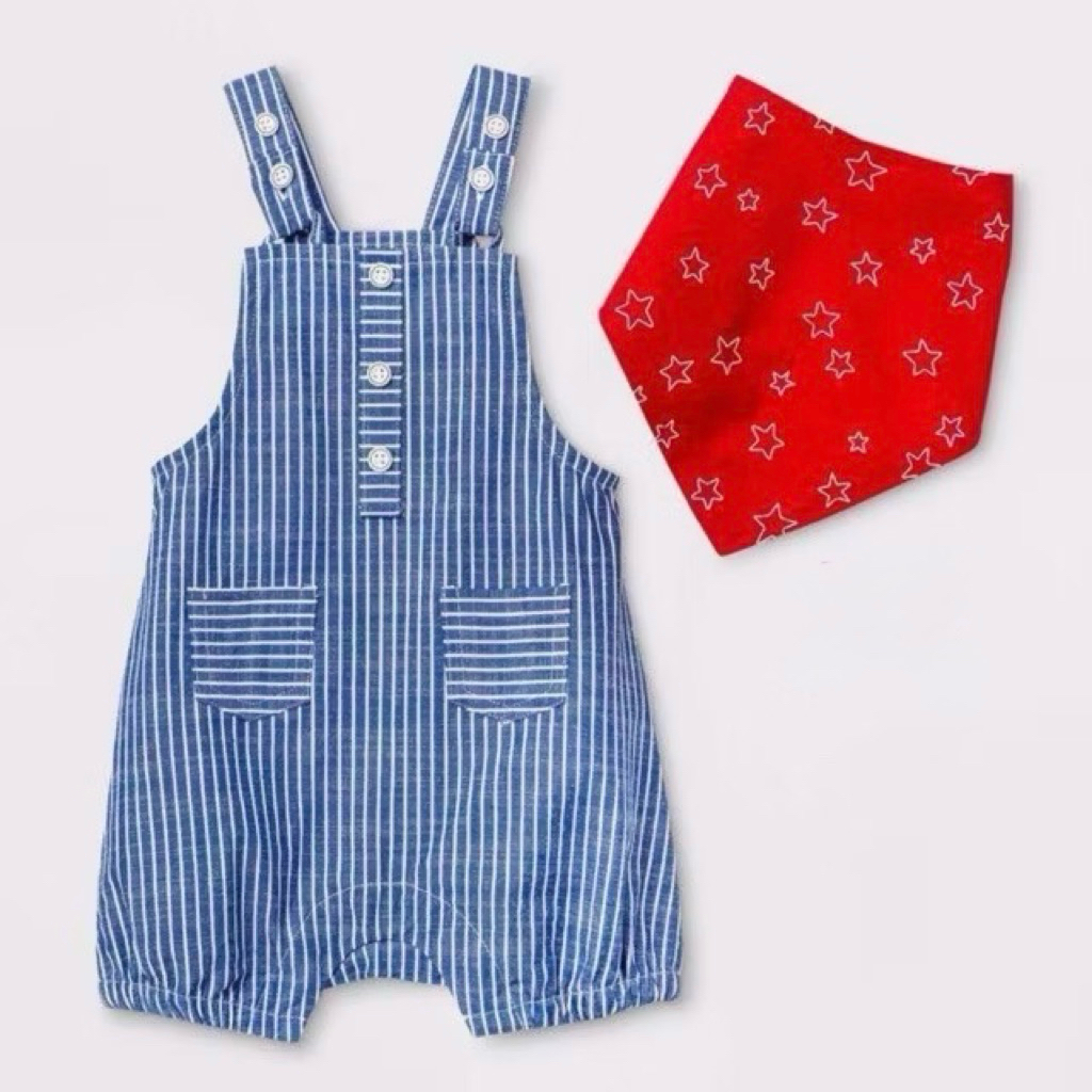 [THANH LÝ]- Sét yếm kèm khăn Cat&Jack size 0/3m-24m