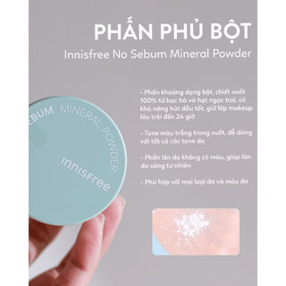 (GIAO SIÊU TỐC 4 GIỜ)  Phấn Phủ Bột Kiềm Dầu Innisfree No-Sebum Mineral Powder