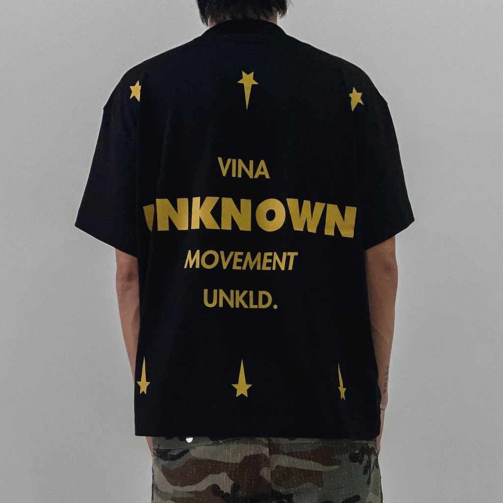 Áo Thun FORM BOXY "MOVEMENT" UNKNOWN LAND Unisex Chất Cotton