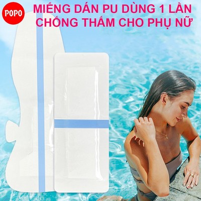 Miếng dán PU bảo vệ vùng kín dùng 1 lần chống thấm nước, phòng ngừa nhiễm trùng cho phụ nữ POPO DP8