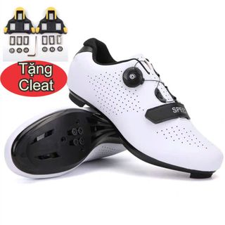 Giày đế can xe đạp speed thể thao khoá kéo tăng kèm cleat