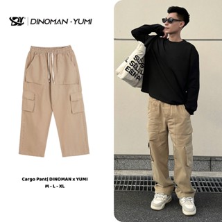  Quần Cargo Pant Kaki DINOMAN x Yumi Quần Túi Hộp Nam Nữ Dáng Suông Rộng Dễ Phối Đồ QTH01-2 